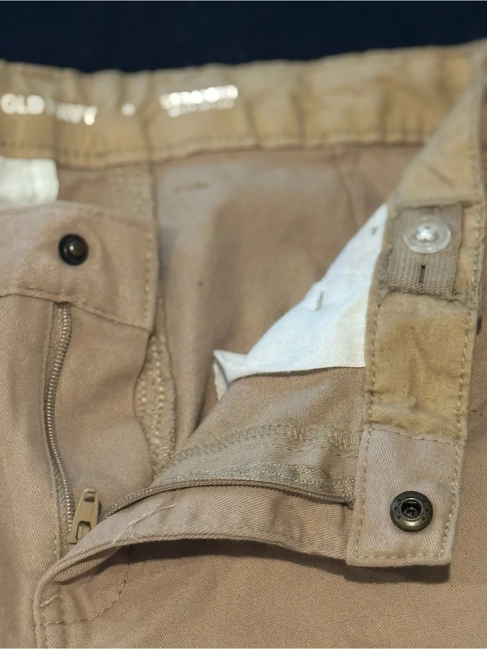 Old Navy Girls Khaki Uniform Pants Size 8- 5 Pairs
